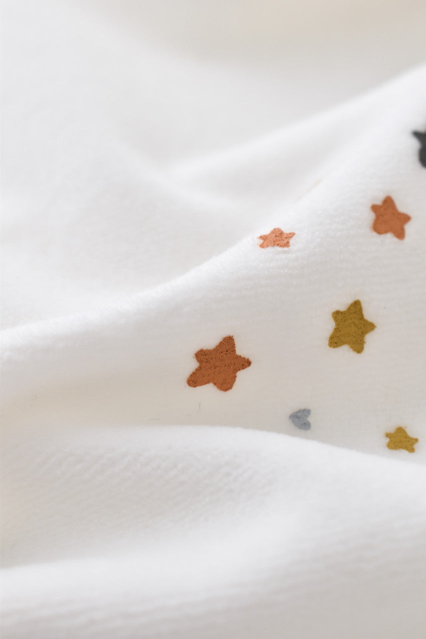 Salopeta Curcubeu cu maneca lunga si botosei din 80%bumbac organic si 20% poliester - , BabyCosy